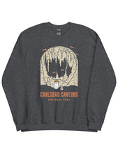 Load image into Gallery viewer, Carlsbad Caverns Spooky National Park Unisex Sweatshirt | CHARCOAL