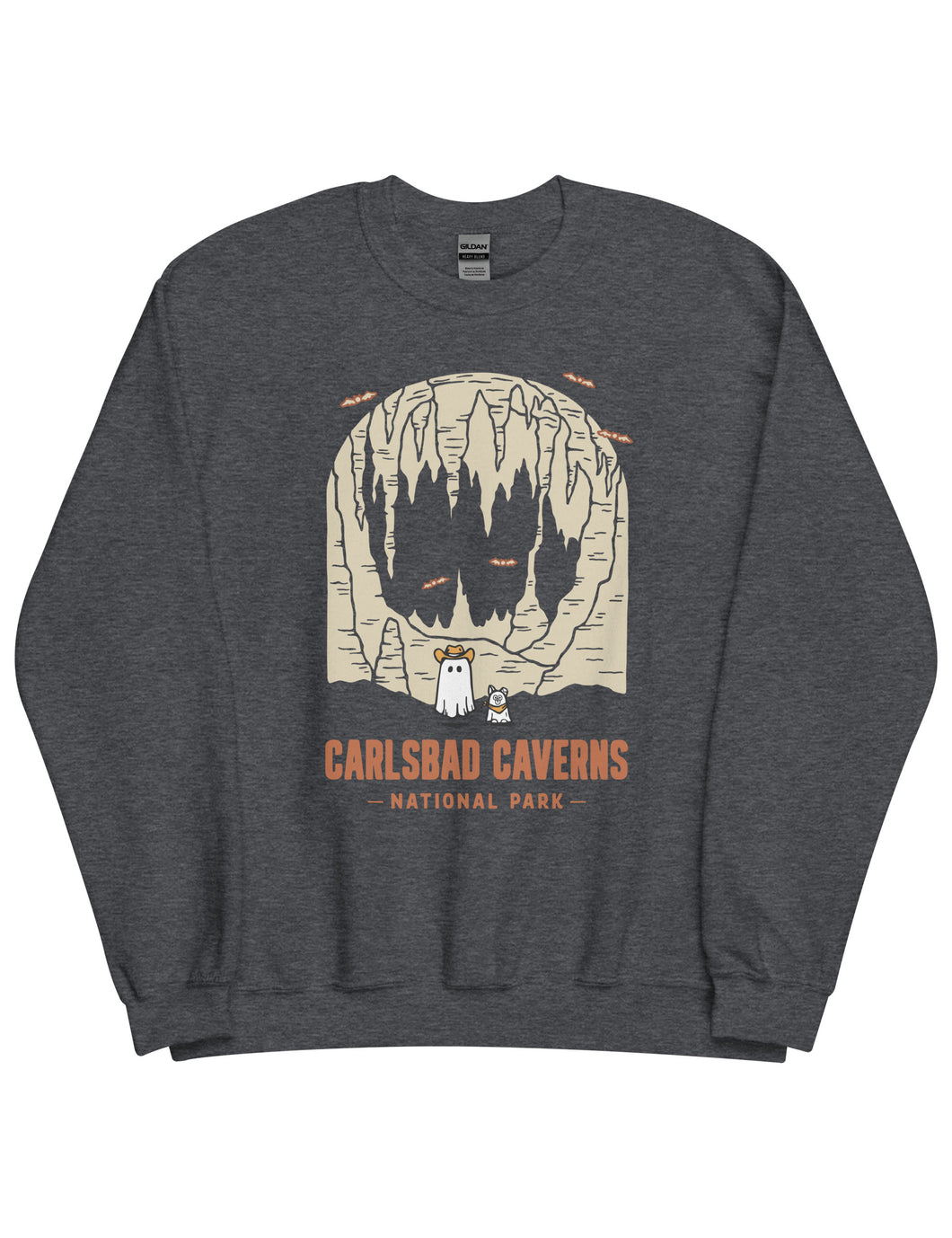 Carlsbad Caverns Spooky National Park Unisex Sweatshirt | CHARCOAL