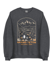 Load image into Gallery viewer, Grand Teton Spooky National Park Unisex Sweatshirt | CHARCOAL