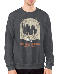 Carlsbad Caverns Spooky National Park Unisex Sweatshirt | CHARCOAL