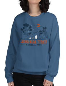 Joshua Tree Spooky National Park Unisex Sweatshirt | LAKE BLUE