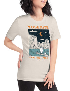 Yosemite Spooky National Park Unisex t-shirt | HEATHER DUST