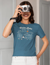 Load image into Gallery viewer, Crater Lake Spooky National Park Unisex t-shirt | Heather Deep Teal