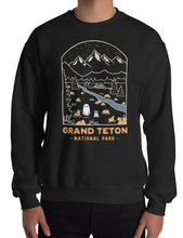 Load image into Gallery viewer, Grand teton Spooky National Park Unisex Sweatshirt | BLACK