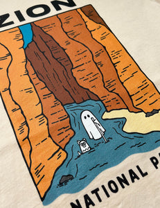 Zion Spooky National Park Unisex t-shirt | SOFT CREAM