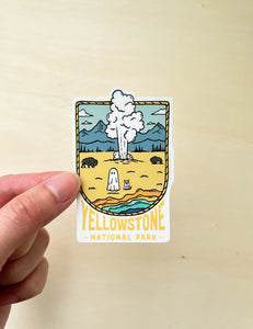 YELLOWSTONE Spooky National Park Vinyl Sticker