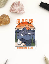 Load image into Gallery viewer, GLACIER Spooky National Park Vinyl Sticker